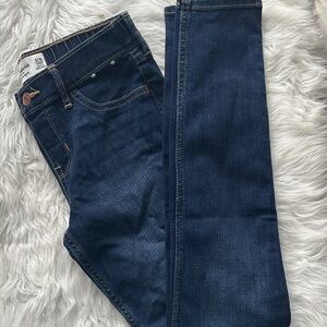 Abercrombie Kids Navy Blue Jeggings size 9/10 long length